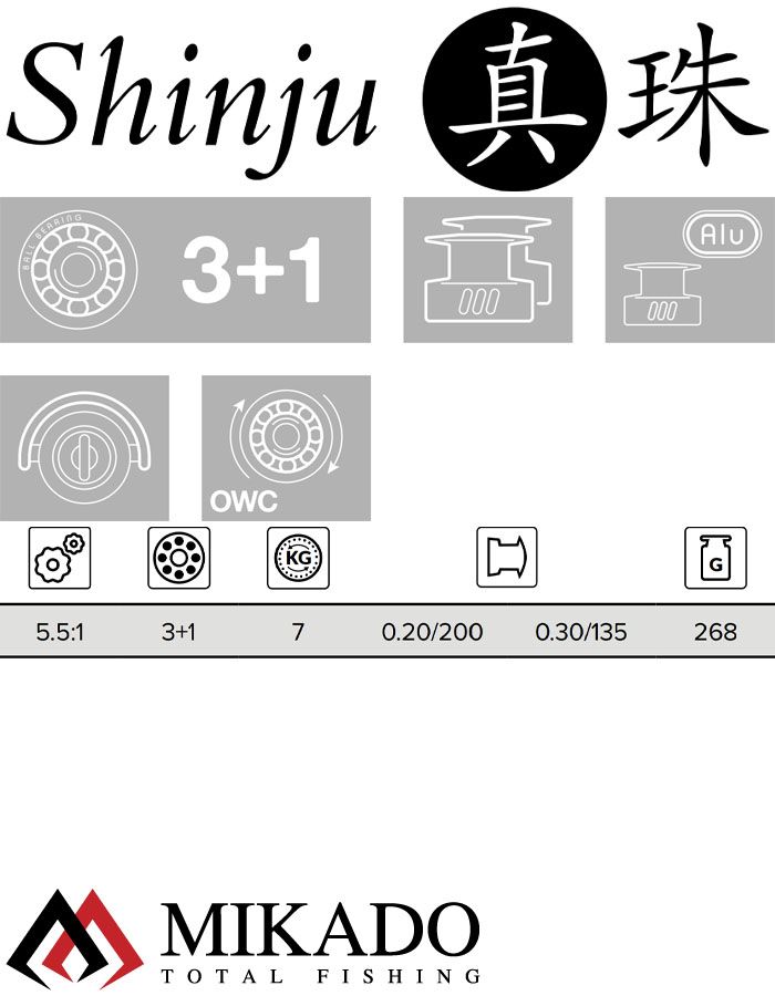 Катушка Mikado SHINJU 3004 FD