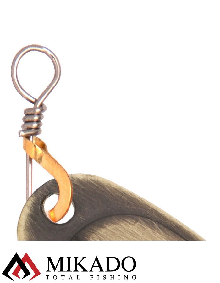 Блесна вращающаяся Mikado BLASTER №1, 3 г., состаренное золото, длина лепестка 21 мм.