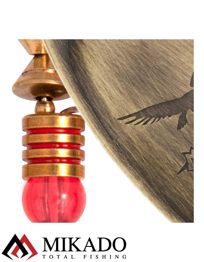 Блесна вращающаяся Mikado BLASTER №1, 3 г., состаренное золото, длина лепестка 21 мм.