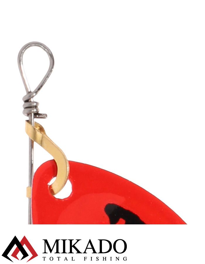 Блесна вращающаяся Mikado FOCUS №4, 8.5 г., серебро 27, длина лепестка 41 мм.