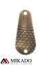 Блесна колеблющаяся Mikado GNOM №2, 20 г., 6.1 см., состаренное золото