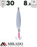 Блесна колеблющаяся Mikado RACER №3, 30 г., 8.5 см., серебро