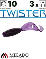 Твистер Mikado TWISTER 38 мм., 0.7 г., GRAPE (10 шт.)