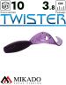 Твистер Mikado TWISTER 38 мм., 0.7 г., GRAPE (10 шт.)