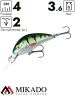 Воблер Mikado CAVALIER NATURAL PERCH 4 см., 3,6 г., 2,0 м.- плавающий