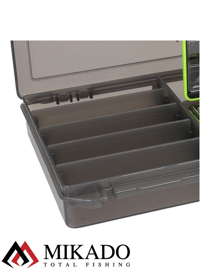Коробка Mikado для рыболовных принадлежностей с герм.боксом METHOD FEEDER COMPACT BOX (24.5x19x4)