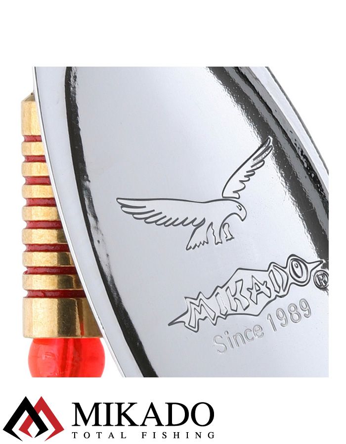 Блесна вращающаяся Mikado BLASTER №1, 3 г., состаренное серебро, длина лепестка 21 мм.