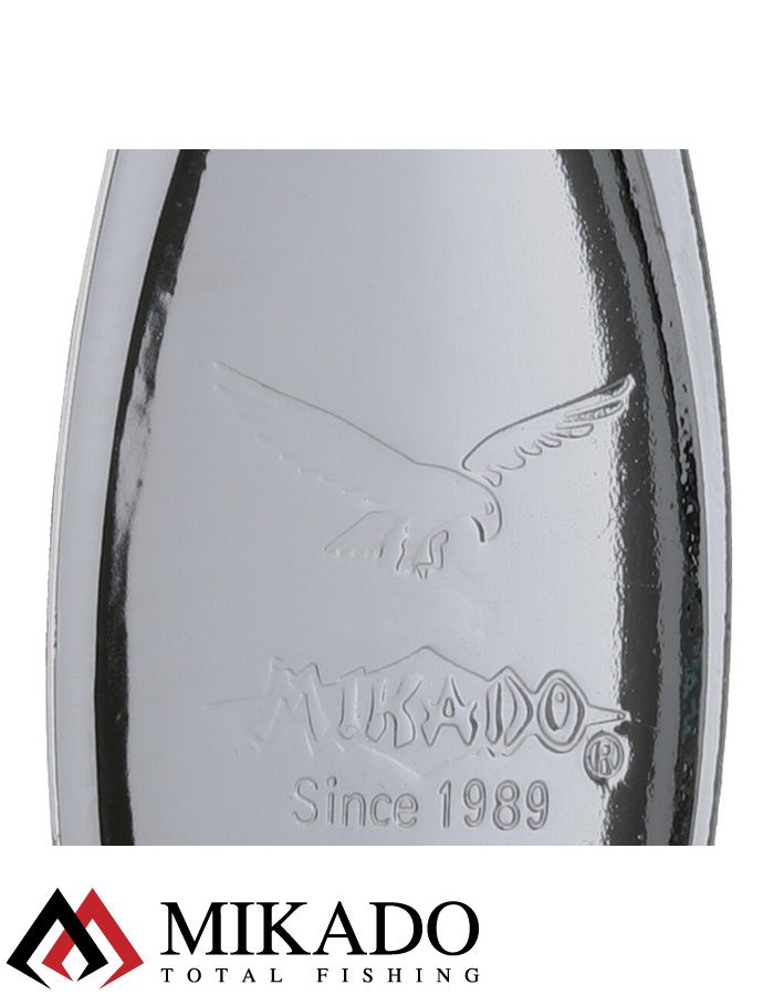 Блесна вращающаяся Mikado BLASTER №1, 3 г., состаренное серебро, длина лепестка 21 мм.