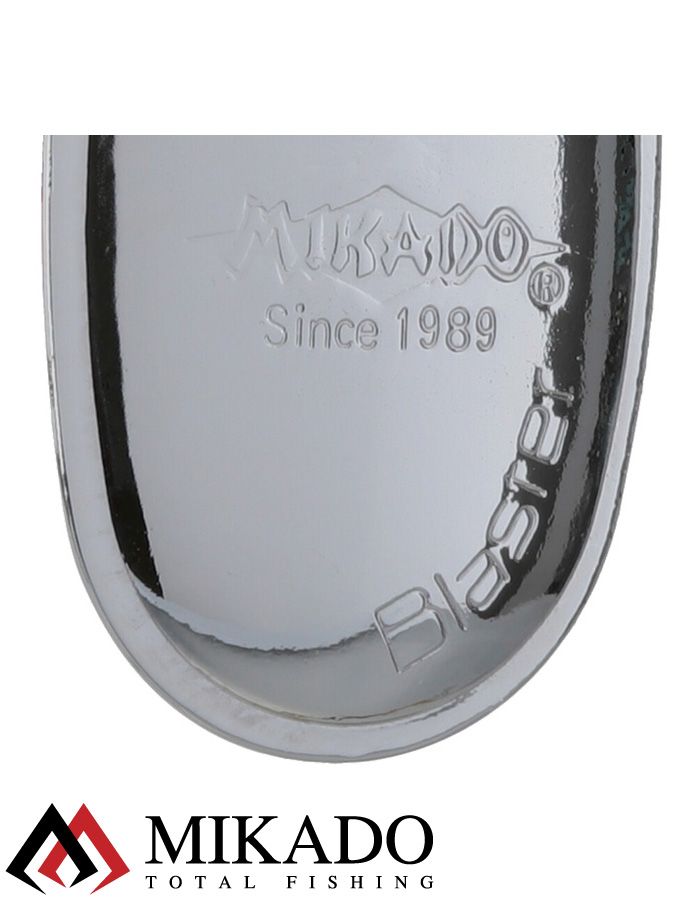 Блесна вращающаяся Mikado BLASTER №1, 3 г., состаренное серебро, длина лепестка 21 мм.