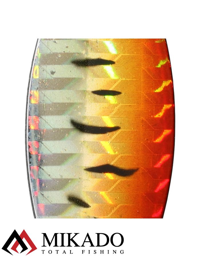 Блесна вращающаяся Mikado STREAM №3, 10 г., серебро 69 HOLO, длина лепестка 52 мм.