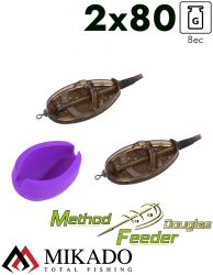 Набор методных кормушек DOUGLAS XL 2x80 г.+ форма