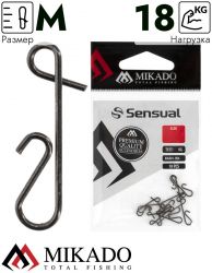 Застежка Mikado для безузлового крепления плетёнки BN размер M.  тест 18 кг. (10 шт.)