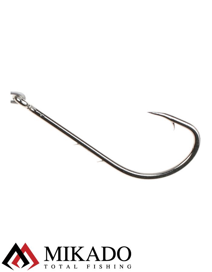 Поводок стальной Mikado X-Plode с вертлюжком и крючком 15/20/25 см., 10 кг., ZG11-012-60