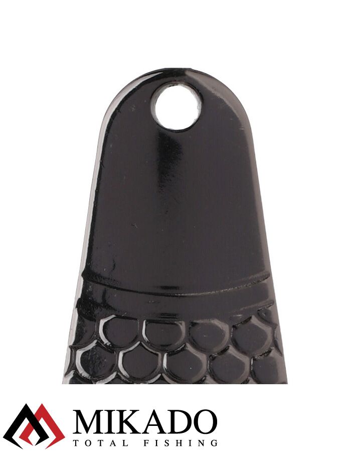 Блесна колеблющаяся Mikado GNOM №2, 20 г., 6.1 см., чернёная