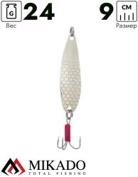 Блесна колеблющаяся Mikado TRAMP №5, 24 г., 9 см., золото