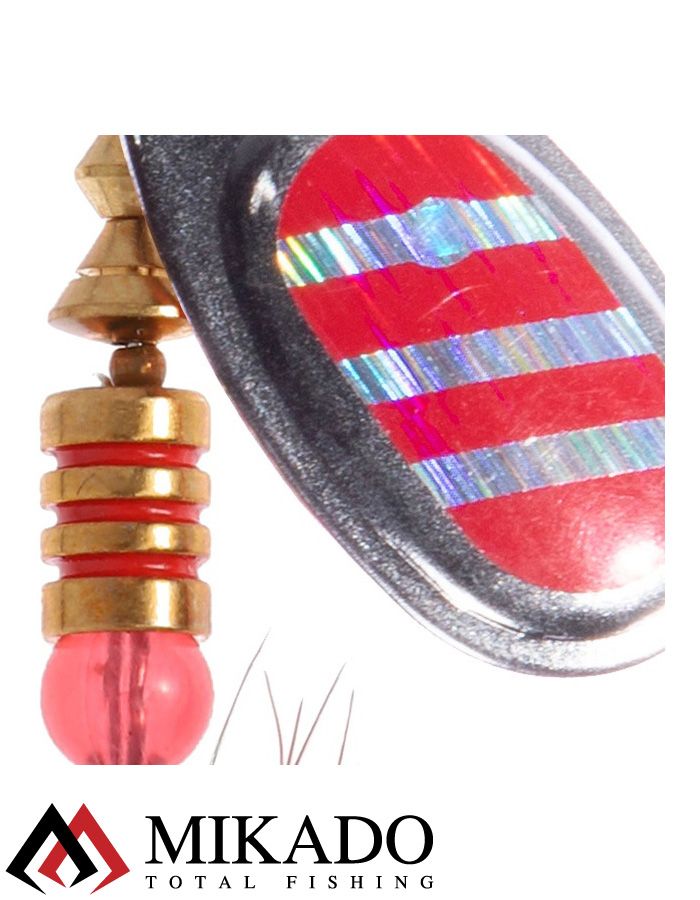 Блесна вращающаяся с кисточкой Mikado BLASTER № 2, 4 г., серебро/22H