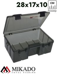 Коробка рыболовная Mikado FOR BAITS DEEP WITH COMPARTMENTS (28 x 17 x 10 см.), UACH-H497A