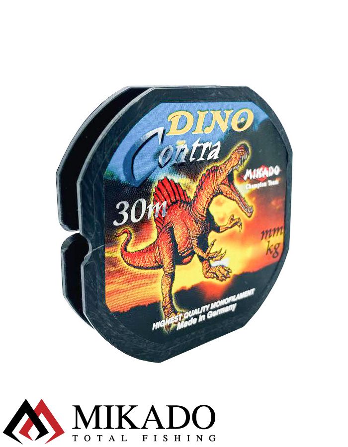 Леска мононить Mikado DINO CONTRA 0,08 (30 м) - 1,85 кг.