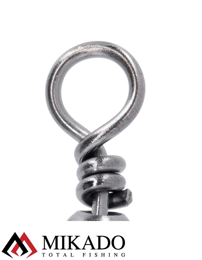 Вертлюжок бочонок Mikado № 12.  тест 14 кг. (12 шт.)