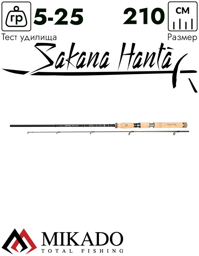 Спиннинг Mikado SAKANA HANTA MEDIUM Spin 210 (5-25 г.)