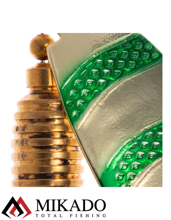 Блесна вращающаяся Mikado DRONE №3, 13.8 г., золото GB, длина лепестка 47 мм.