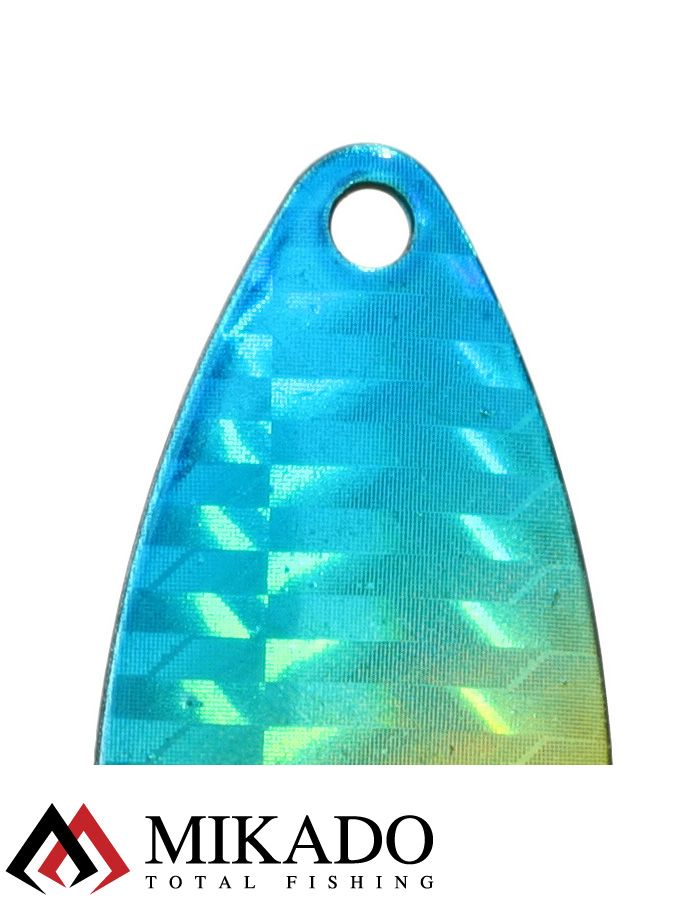 Блесна вращающаяся Mikado STREAM №3, 10 г., серебро 72 HOLO, длина лепестка 52 мм.