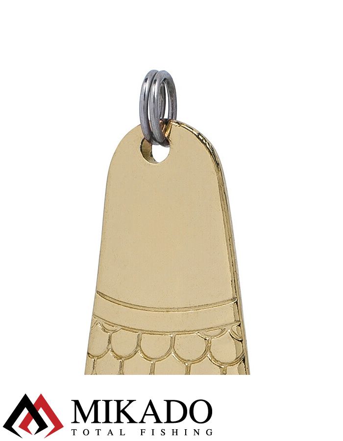 Блесна колеблющаяся Mikado GNOM №3, 28 г., 6.7 см., золото