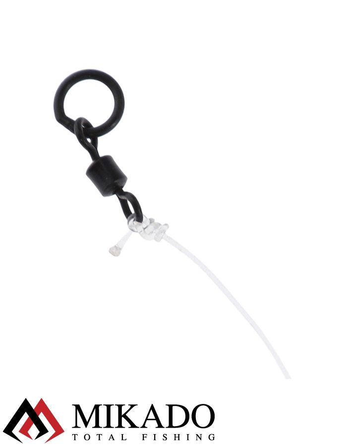 Поводок для бойлов Mikado CHOD RIG LONG 8 см, кр.№6, 20 lbs, леска Chod Line  с винтом (уп.-3шт.)