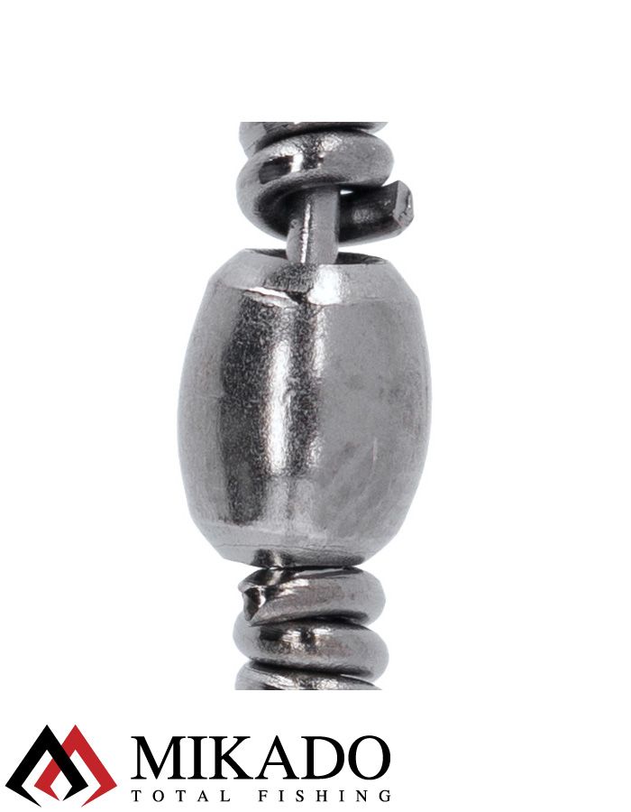 Вертлюжок бочонок Mikado № 14.  тест 10 кг. (12 шт.)