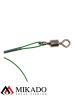 Поводок стальной Mikado X-Plode с вертлюжком и крючком 15/20/25 см., 10 кг., ZG11-014-60