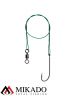 Поводок стальной Mikado X-Plode с вертлюжком и крючком 15/20/25 см., 10 кг., ZG11-014-60