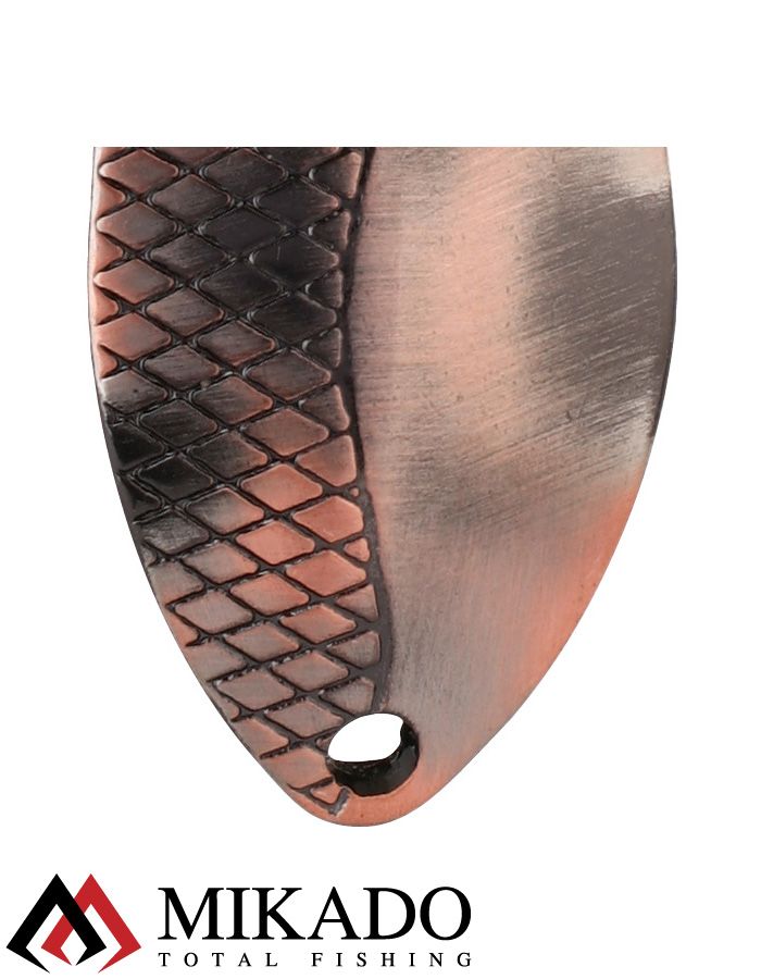 Блесна колеблющаяся Mikado DANCER №3, 17 г., 7.2 см., состаренная медь