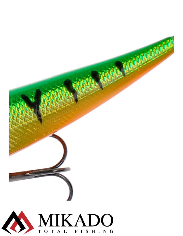 Воблер Mikado GHOST FIRETIGER 10 см., 10,7 г., 1,2 м., нейтральная плавучесть
