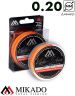 Плетеный шнур Mikado KENDO SHINE 8-x HDPE 0.20 orange (150 м) 19,86 кг.