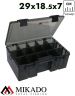Коробка рыболовная Mikado, с глубокими отделениями FOR BAITS DEEP WITH COMPARTMENTS (29x18.5x7см.)