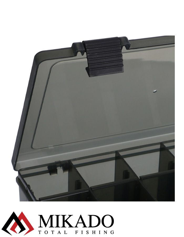 Коробка рыболовная Mikado, с глубокими отделениями FOR BAITS DEEP WITH COMPARTMENTS (29x18.5x7см.)