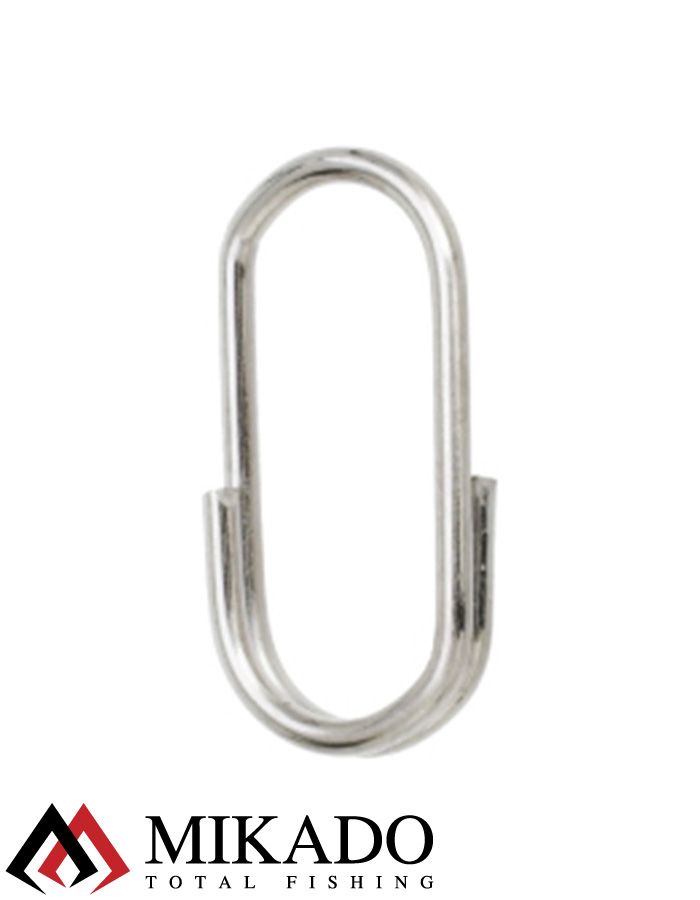Кольцо заводное Mikado овальное NI № 10 тест 10 кг. (12 шт.)