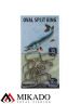 Кольцо заводное Mikado овальное NI № 10 тест 10 кг. (12 шт.)