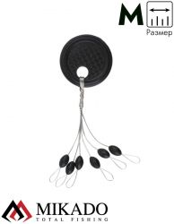 Стопоры резиновые Mikado чёрные AMR7041 M  ( 5 шт.)