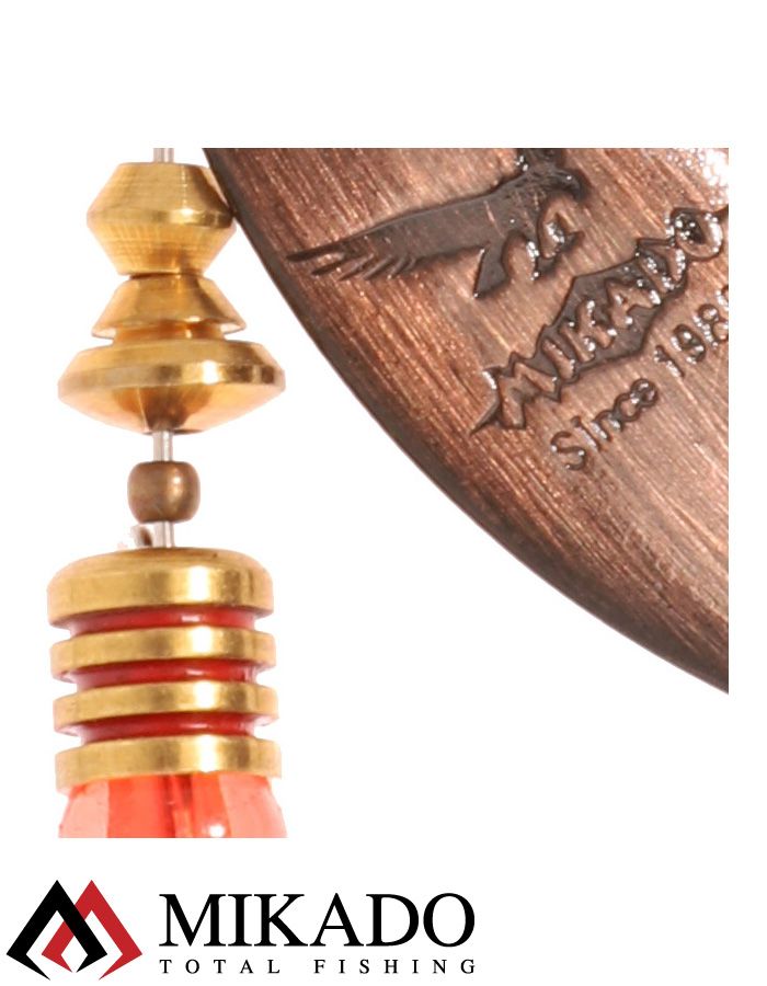 Блесна вращающаяся Mikado STREAM №3, 10 г., состаренная медь, длина лепестка 52 мм.