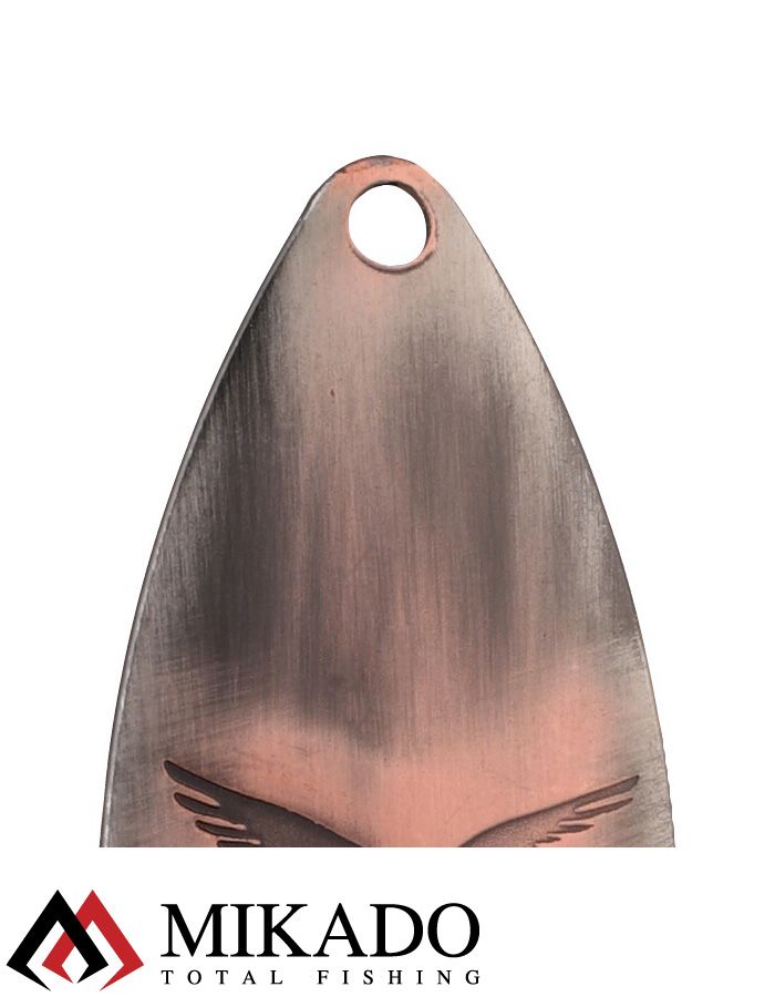 Блесна вращающаяся Mikado STREAM №3, 10 г., состаренная медь, длина лепестка 52 мм.