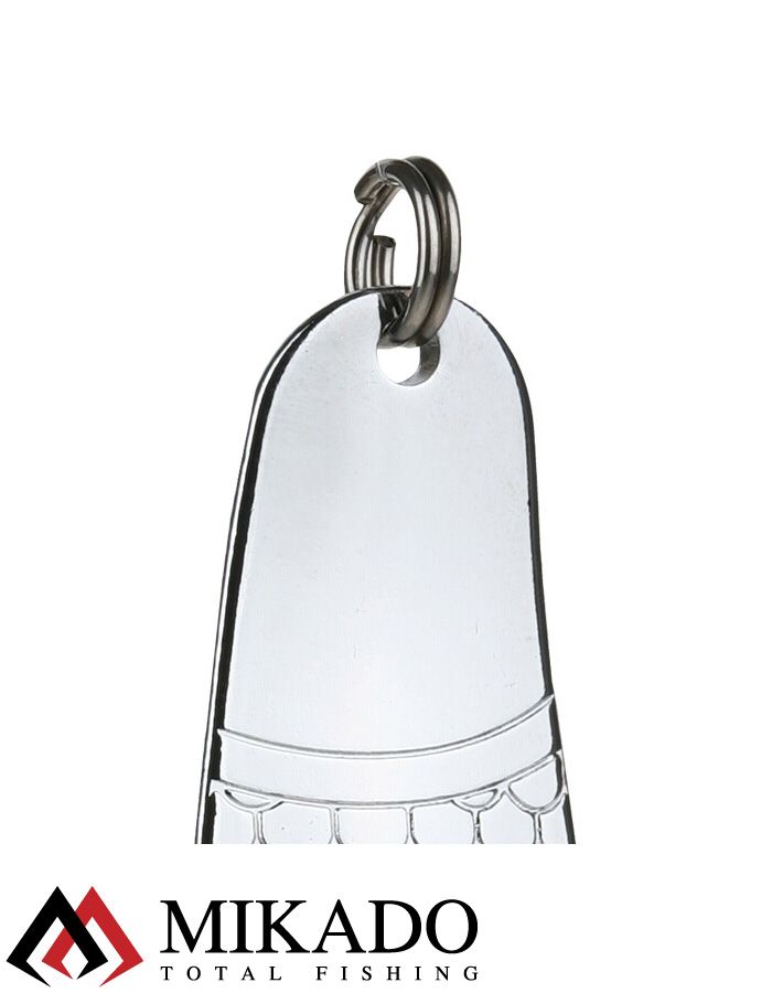 Блесна колеблющаяся Mikado GNOM №3, 28 г., 6.7 см., серебро