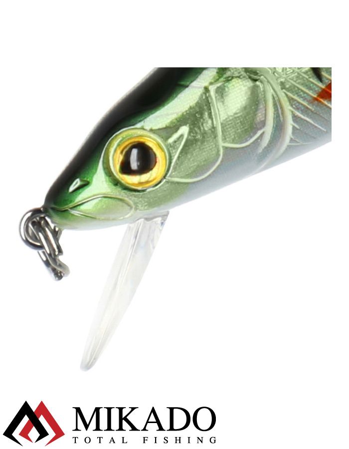 Воблер Mikado GHOST NATURAL PERCH 10 см., 10,7 г., 1,2 м., нейтральная плавучесть