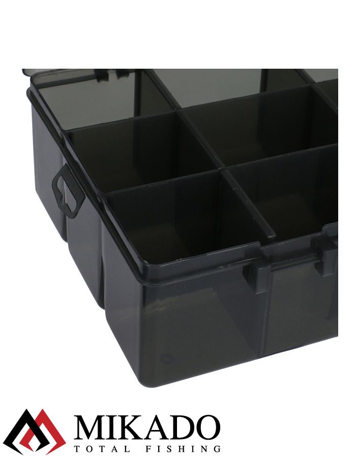 Коробка рыболовная Mikado, с глубокими отделениями FOR BAITS DEEP WITH COMPARTMENTS (35x22x10см.)