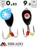 Мормышка Mikado Ice Bug вес 0,83 г., длина 9,5 мм. цвет черный