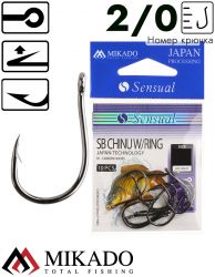 Крючки Mikado SENSUAL - SB CHINU W/RING № 2/0 BN (с ушком) ( 10 шт.)