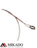 Поводок стальной Mikado X-Plode с вертлюжком и крючком 40 см., 10 кг. ( 2 шт.), ZG11-016