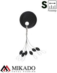 Стопоры резиновые Mikado чёрные AMR7041 S  ( 5 шт.)