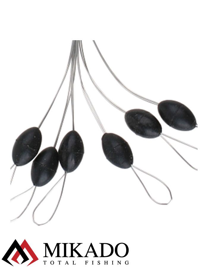 Стопоры резиновые Mikado чёрные AMR7041 S  ( 5 шт.)