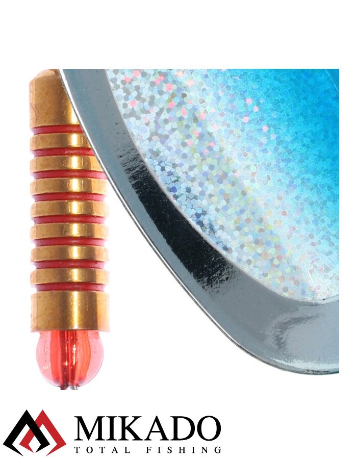 Блесна вращающаяся Mikado BLASTER №2, 4.3 г., серебро 00 HOLO, длина лепестка 25 мм.